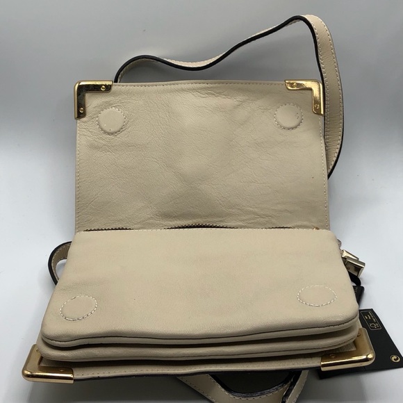 MASSIMO DUTTI CREAM LEATHER CROSSBODY - Picture 7 of 16